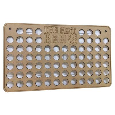 Quadro Decorativo Porta Tampinhas Em Mdf 50x30 Horizontal