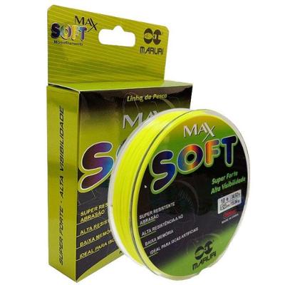Linha Monofilamento Soft Max Verde 300m 0,52mm 34lbs