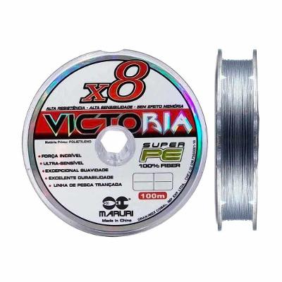 Linha de Pesca Multifilamento Cinza 8 Fios 200m 0.50mm 76lb