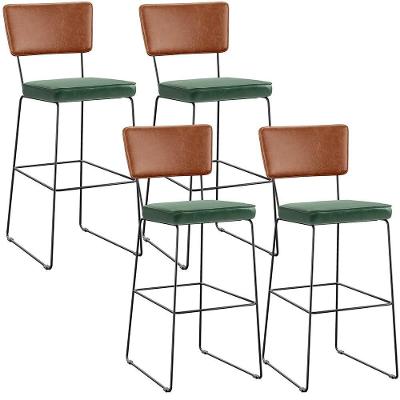 Kit 04 Banquetas Altas Camel Facto Verde Musgo