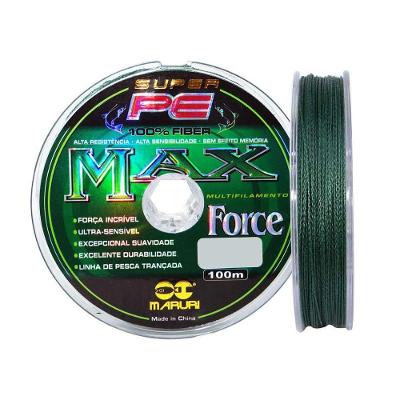 Linha De Pesca Multifilamento 1000M Max Force 4 Fios 0,45Mm 58Lb