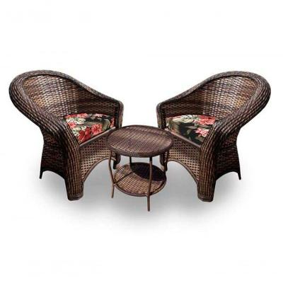 Conjunto De Poltronas 2 Poltronas + 1 Mesa Centro Maui Preto