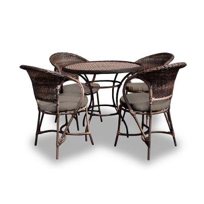 Conjunto De Mesa Arcobalena 4 Poltronas + 1 Mesa Duna Fendi