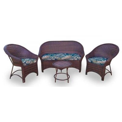 Conjunto De 1 Sofá + 2 Poltronas + 1 Mesa Centro Palmares