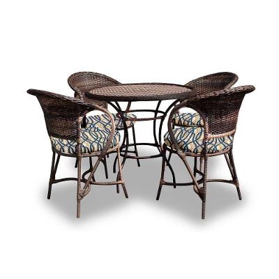 Conjunto De Mesa 4 Poltronas + 1 Mesa Corda Naútica