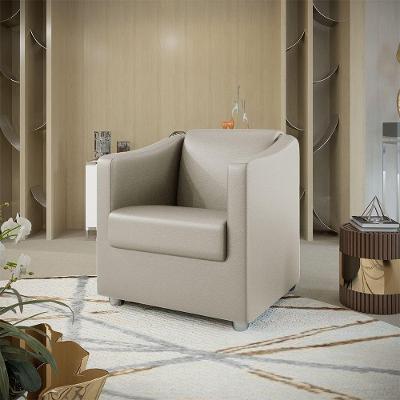Poltrona Decorativa Tilla Corino Bege