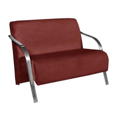 Poltrona Namoradeira Vênus Braço Aluminio bordo