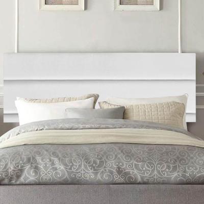 Painel Estofada Argentina 90cm Solteiro Para Cama Box Quarto Corino Branco - Gat Magazine
