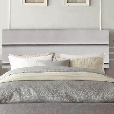 Painel Estofada Argentina 195cm King Size Para Cama Box Quarto Suede Cinza Claro - Gat Magazine