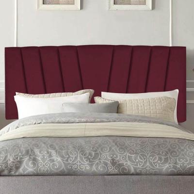 Painel Estofada Bélgica 195cm King Size Para Cama Box Quarto Suede Bordô - Gat Magazine