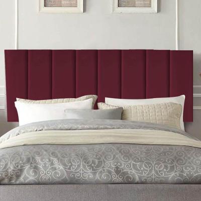 Painel Estofada Carla 195cm King Size Para Cama Box Quarto Suede Bordô - Gat Magazine