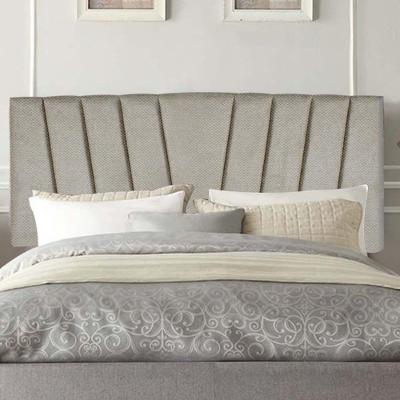 Painel Estofada Bélgica 140cm Casal Para Cama Box Quarto Linho Bege - Gat Magazine
