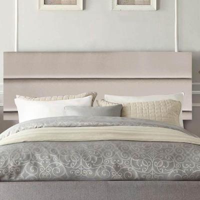 Painel Estofada Argentina 195cm King Size Para Cama Box Quarto Suede Bege - Gat Magazine