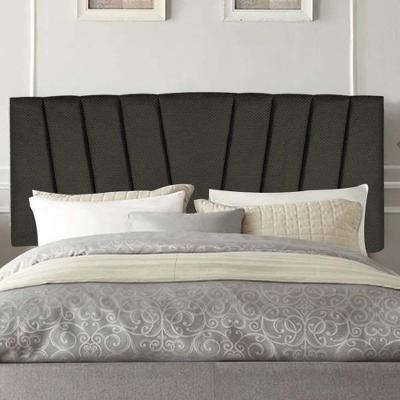 Painel Estofada Bélgica 100cm Solteiro Para Cama Box Quarto Linho Marrom - Gat Magazine