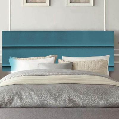 Painel Estofada Argentina 195cm King Size Para Cama Box Quarto Suede Azul Turquesa - Gat Magazine