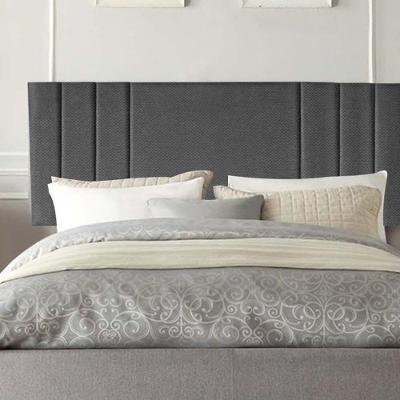 Painel Estofada Grécia 160cm Queen Size Para Cama Box Quarto Linho Cinza - Gat Magazine