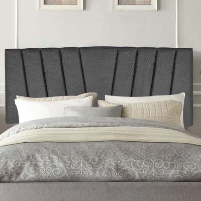Painel Estofada Bélgica 160cm Queen Size Para Cama Box Quarto Linho Cinza - Gat Magazine