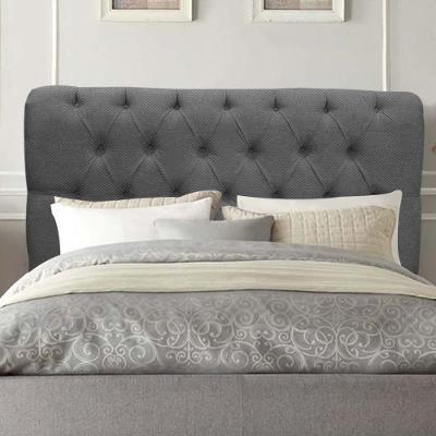 Cabeceira Estofada Paris 140cm Casal Para Cama Box Quarto Linho Cinza - Gat Magazine