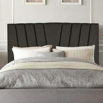 Cabeceira Estofada Bélgica 100cm Solteiro Para Cama Box Quarto Linho Marrom - Gat Magazine