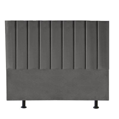 Cabeceira Estofada Carla 140cm Casal Para Cama Box Quarto Corino Cinza - Gat Magazine