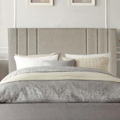 Cabeceira Estofada Grécia 140cm Casal Para Cama Box Quarto Linho Bege - Gat Magazine