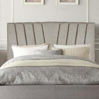 Cabeceira Estofada Bélgica 160cm Queen Size Para Cama Box Quarto Linho Bege - Gat Magazine