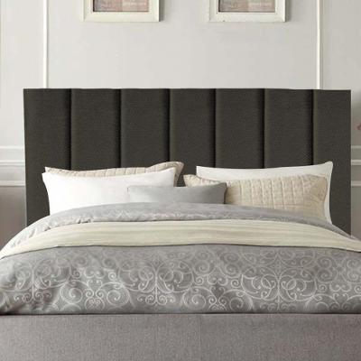 Cabeceira Estofada Carla 100cm Solteiro Para Cama Box Quarto Linho Marrom - Gat Magazine