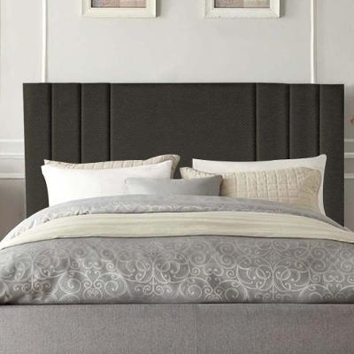 Cabeceira Estofada Grécia 100cm Solteiro Para Cama Box Quarto Linho Marrom - Gat Magazine