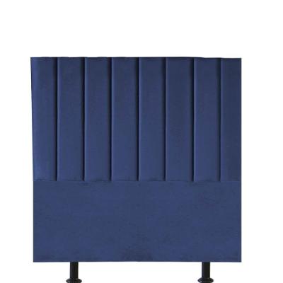 Cabeceira Estofada Carla 90cm Solteiro Para Cama Box Quarto Suede Azul Marinho - Gat Magazine