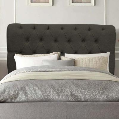 Cabeceira Estofada Paris 100cm Solteiro Para Cama Box Quarto Linho Marrom - Gat Magazine