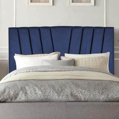 Cabeceira Estofada Bélgica 140cm Casal Para Cama Box Quarto Suede Azul Marinho - Gat Magazine