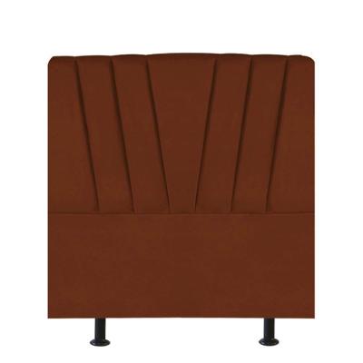 Cabeceira Estofada Bélgica 100cm Solteiro Para Cama Box Quarto Suede Terracota Telha - Gat Magazine