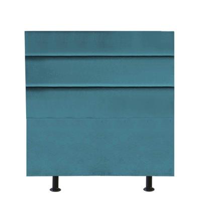 Cabeceira Estofada Argentina 100cm Solteiro Para Cama Box Quarto Suede Azul Turquesa - Gat Magazine
