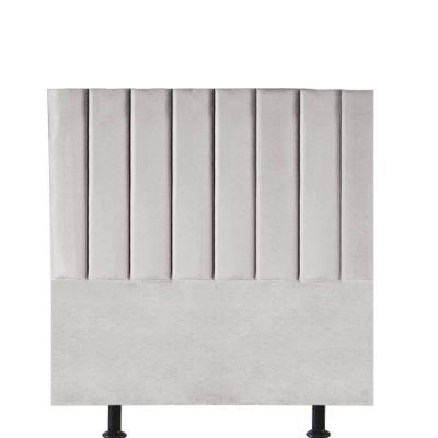 Cabeceira Estofada Carla 100cm Solteiro Para Cama Box Quarto Suede Cinza Claro - Gat Magazine