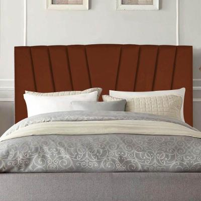 Cabeceira Estofada Bélgica 195cm King Size Para Cama Box Quarto Suede Terracota Telha - Gat Magazine