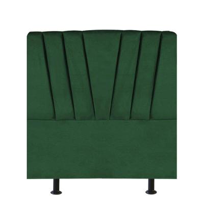 Cabeceira Estofada Bélgica 100cm Solteiro Para Cama Box Quarto Suede Verde - Gat Magazine