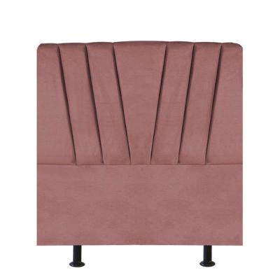 Cabeceira Estofada Bélgica 90cm Solteiro Para Cama Box Quarto Suede Rose Gold - Gat Magazine
