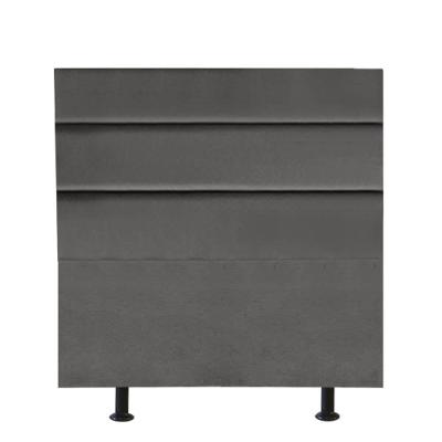 Cabeceira Estofada Argentina 90cm Solteiro Para Cama Box Suede Cinza Escuro Grafite Gat Magazine