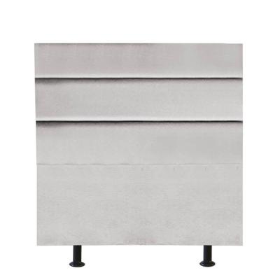 Cabeceira Estofada Argentina 90cm Solteiro Para Cama Box Quarto Suede Cinza Claro - Gat Magazine