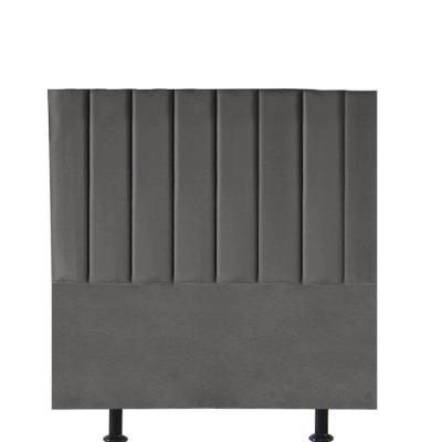 Cabeceira Estofada Carla 90cm Solteiro Para Cama Box Quarto Suede Cinza Escuro Grafite Gat Magazine