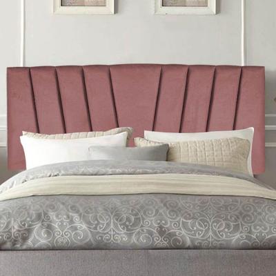 Painel Estofada Bélgica 195cm King Size Para Cama Box Quarto Suede Rose Gold - Gat Magazine