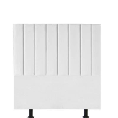 Cabeceira Estofada Carla 90cm Solteiro Para Cama Box Quarto Corino Branco - Gat Magazine
