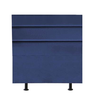 Cabeceira Estofada Argentina 100cm Solteiro Para Cama Box Quarto Suede Azul Marinho - Gat Magazine