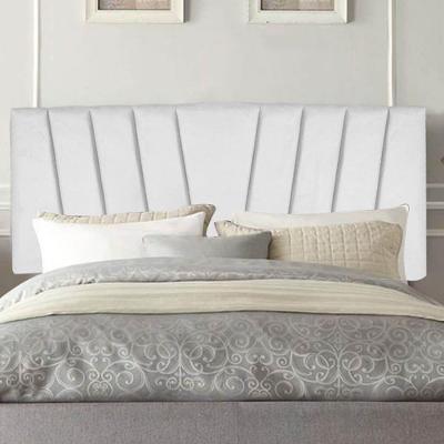 Painel Estofada Bélgica 90cm Solteiro Para Cama Box Quarto Corino Branco - Gat Magazine