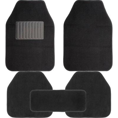 Tapete Automotivo Universal Carpê Luxo Antiderrapante Preto