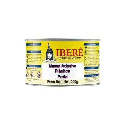 Adesivo Plast Past Ibere 400G Preta (Massa Plastica)
