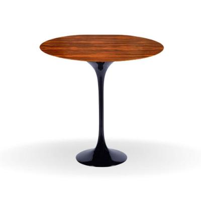 Mesa Bistrô Saarinen 60 Cm Tampo Pau Ferro Base Preta Preto