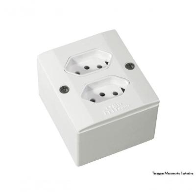 Sistema X Mill 2 Tomadas 2p+t 39146 Br C/10pcs