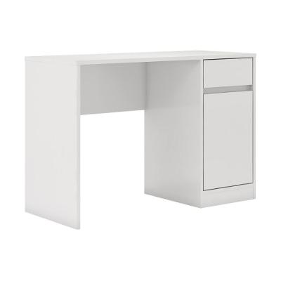Escrivaninha Com 1 Porta E 1 Gaveta Multimóveis Cr25269 Branco Branco