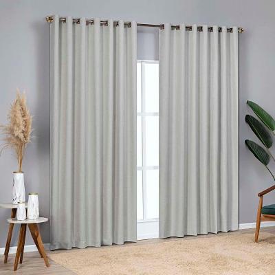 Cortina Blackout Linho Corta Luz 2,00x1,70m Varão 2m - Cinza